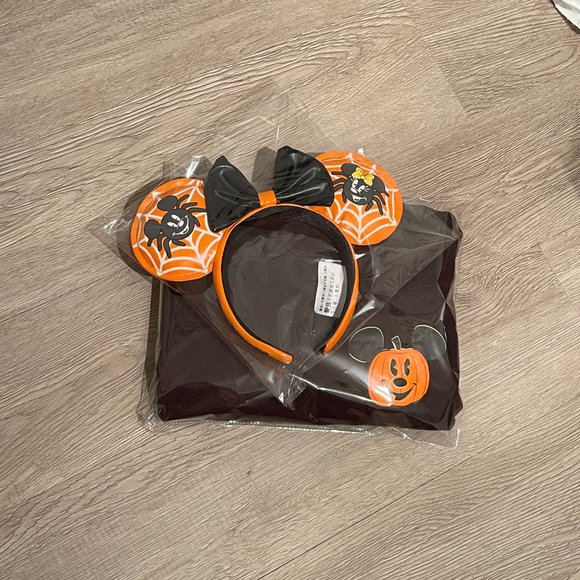 SET: Disney Halloween Spirit Jersey & Loungefly Minnie Headband GLOW-IN-DARK - Picture 9 of 9